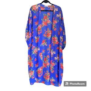 WOMANS FASHION NOVA FLORAL KIMONO OS